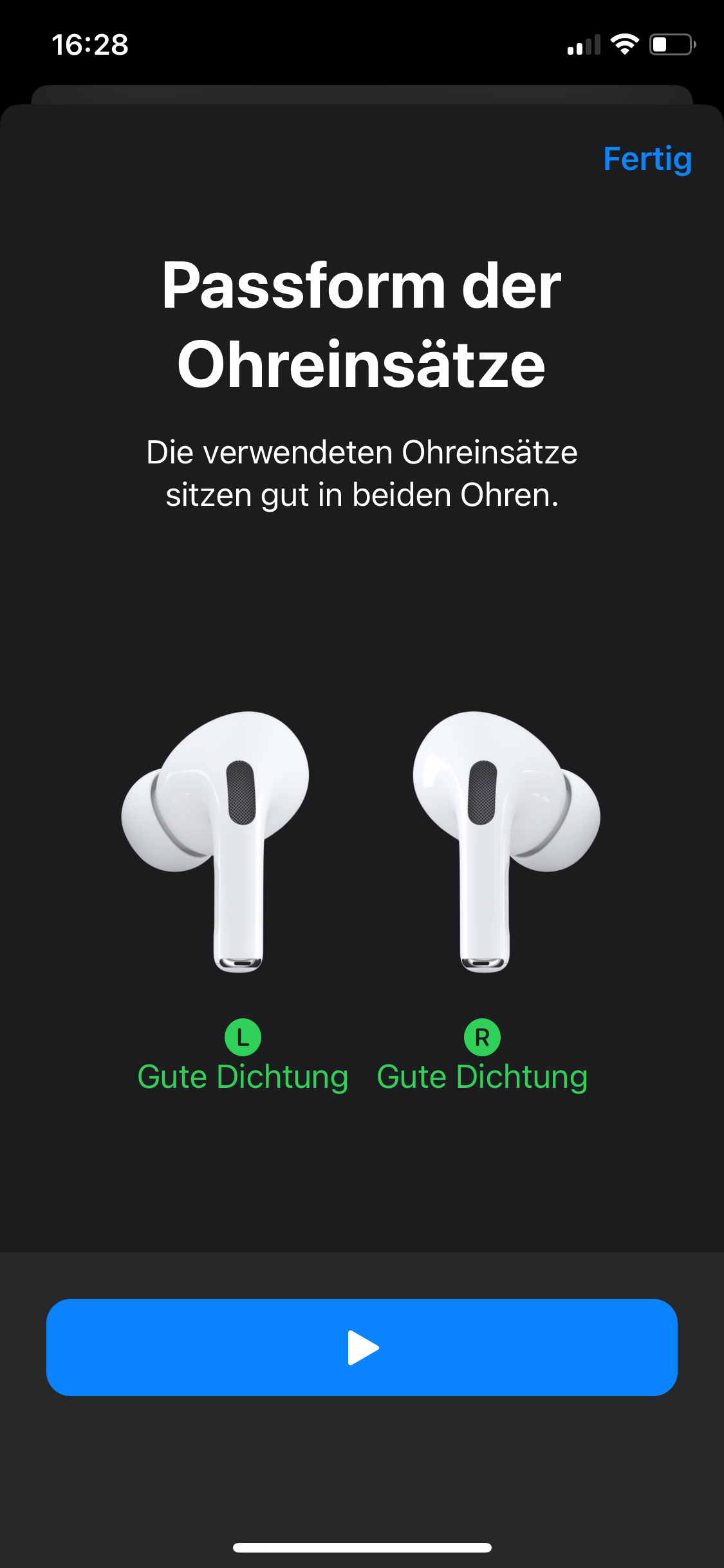 Passtest Ohreinsätze AirPods Pro